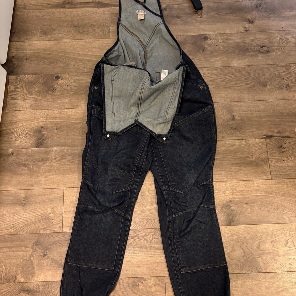 Duluth Trading Co Men's Dark Blue Denim Overalls